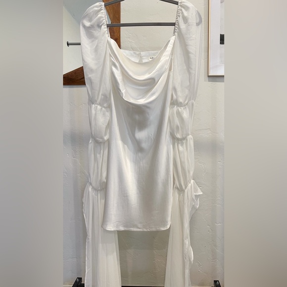 For Love And Lemons White Willow Mini Dress - Picture 13 of 16